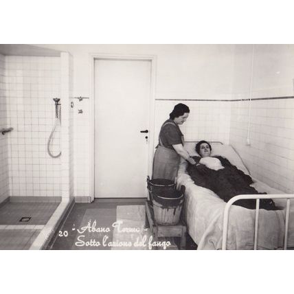 Sick Woman In Italian Hospital Disaster Real Photo Postcard