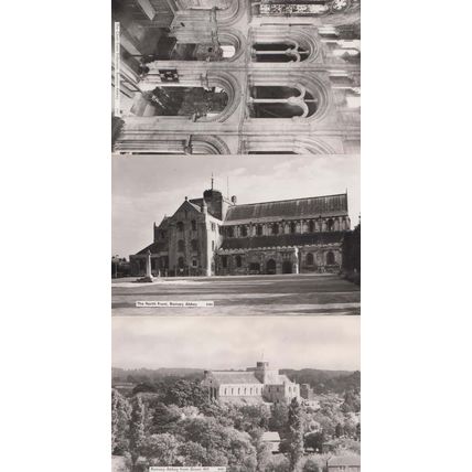 Romsey Abbey Choir Aerial View 3x Mint Real Photo Postcard s