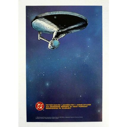 Star Trek Flyer Promo DC Comics Paramount Pictures Booklet Magazine 1989