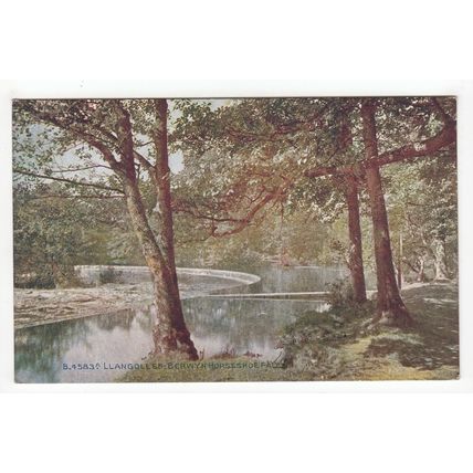 Berwyn Horseshoe Falls Llangollen Postcard Denbighshire Wales