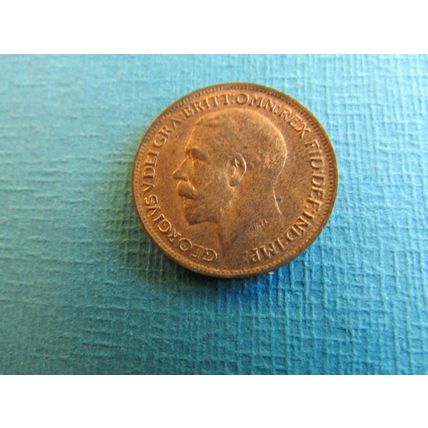 1918 GEORGE V FARTHING FREE POST. (uebid)
