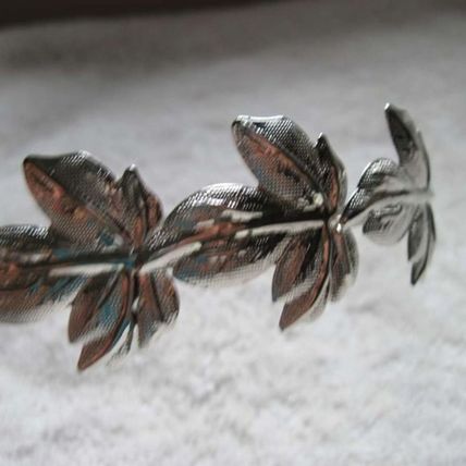 Goody Fashionow Silver Metal Head Band Leaves Greek Costume Headband Leaf Hair