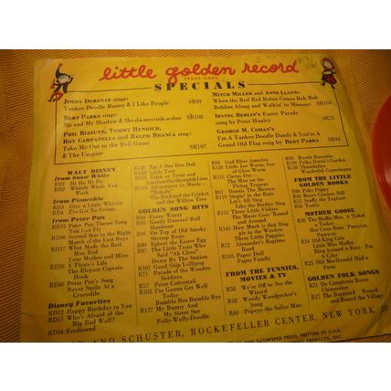 RARE 1952 Golden Records Disney's PETER PAN 45 Record! $30.00 Shipped!
