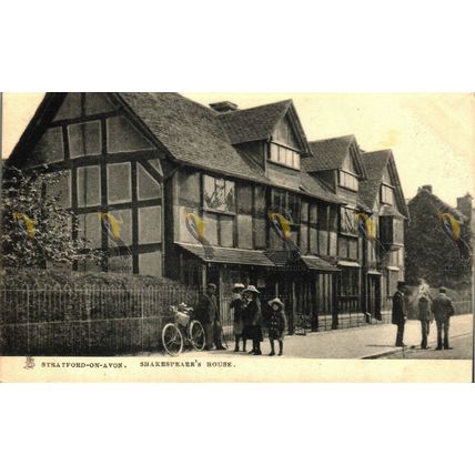 SHAKESPEARE'S HOUSE, STRATFORD UPON AVON, WARWICKSHIRE, Tucks Postcard, c1905