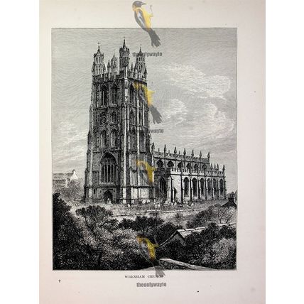 Wrexham Church, Denbighshire, Wales, Book Illustration (Print), 1882