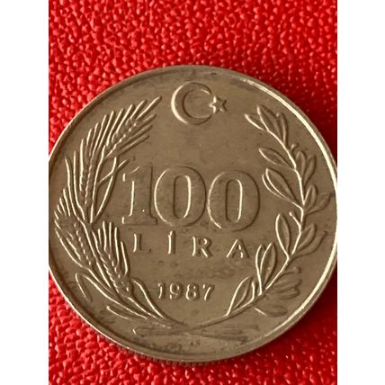 Umlaufmünze Türkei 100 Lira 1987