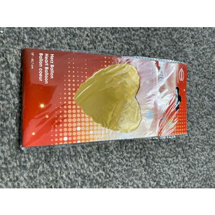 GOLD Heart foil helium balloon birthday party celebration