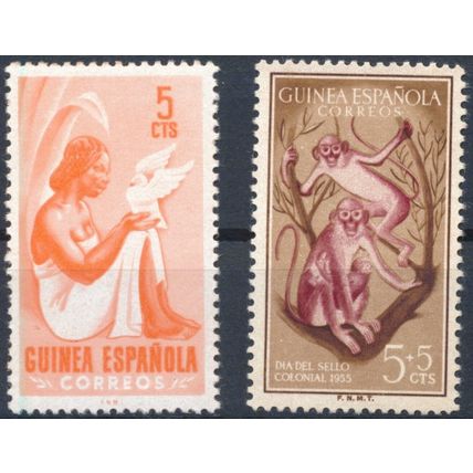 13x Stamp Mix - Spanish Guinea - F H & NM H - Commemorative & Definitive