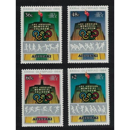 Aitutaki Olympic Games Los Angeles 4v 1984 MNH SG#495-498