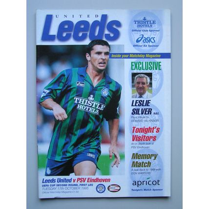 LEEDS UNITED v PSV EINDHOVEN UEFA Cup 2nd Round 17/10/1995