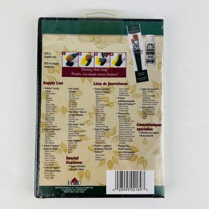 FolkArt One Stroke Bold and Fresh Painting DVD Donna Dewberry Acrylic Enamel NEW