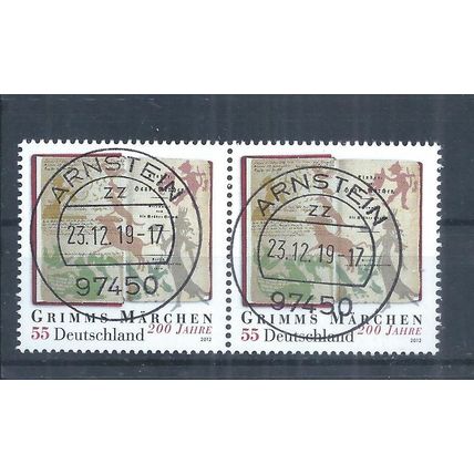 Germany Stamps 2012 Grimm Brothers' Fairy Tales used pair SG 3784 (AR390)