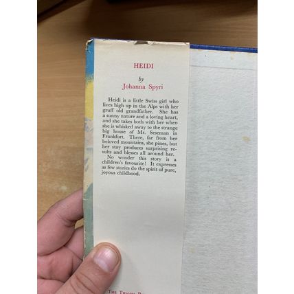 VINTAGE "HEIDI" JOHANNA SPYRI FICTION HARDBACK BOOK (P3)