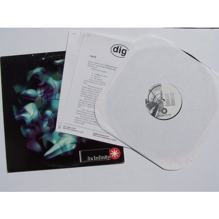3X Infinity - Wonderland Vinyl LP Record Singles PROMO SM 005 DJ Sheet