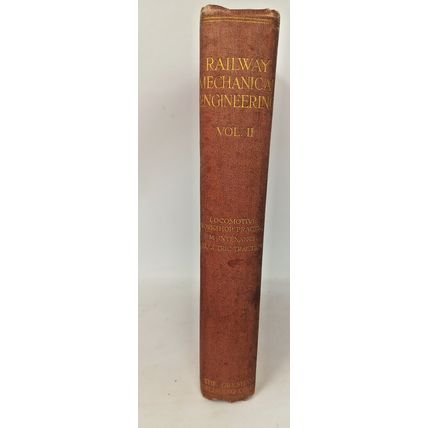 Railway Mechanical Engineering Vol 2 Hardcover Book Gresham 1923