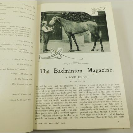 Antique The Badminton Magazine 2x Volume Book Set 1912 Illustrated Olympics &c