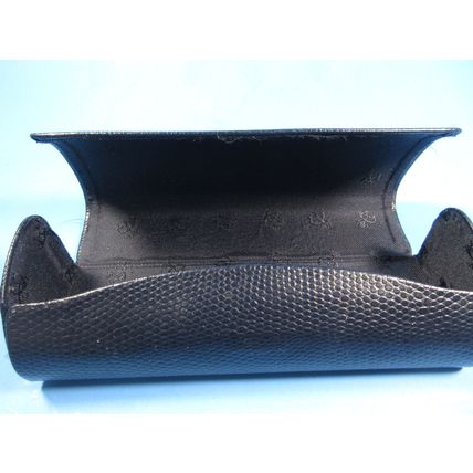 Brooks Brothers Eyeglasses Reading Glasses Hard Case Dark Blue Snakeskin Texture