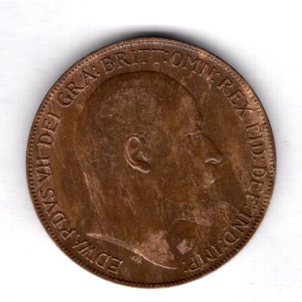 Great Britain. Edward VII. Penny 1909. GVF. dy19827