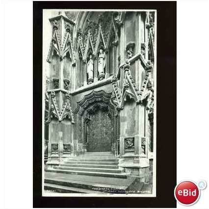 BRISTOL St Mary Redcliffe North Porch Postcard by Harvey Barton (32131)