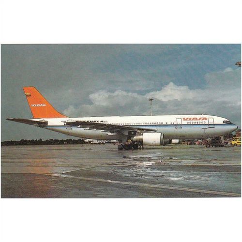 Viasa Venezuela Airbus A300 B4 203 Aircraft Postcard (A21233)