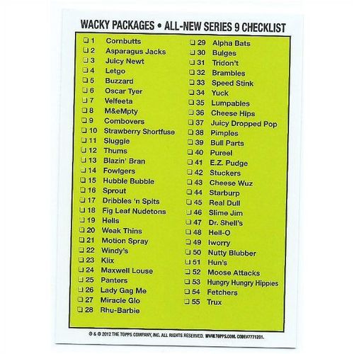 2012 Wacky Packages Series 9 - #32 - Bramble's