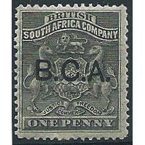BCA (Nyasaland) 1891 SG1 1d Black Mounted Mint
