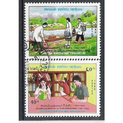 Laos N° 883/84 YVERT OBLITERE ( USD )