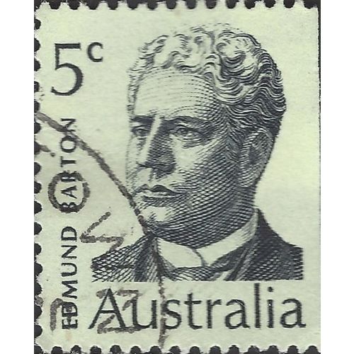 AUSTRALIA, Edmond Barton (1849-1920), white 1969, 5c, #2
