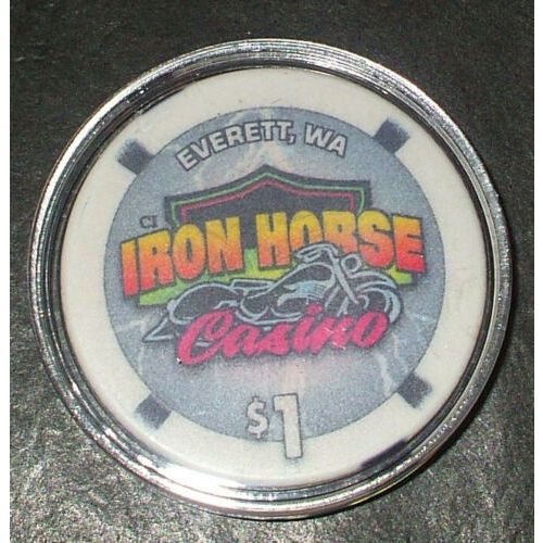 Iron Horse $1. Casino Chip - Everett , Washington - 2005