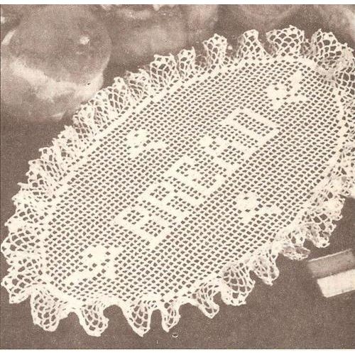 Crochet Doily Pattern Bread Tray Doily (2)