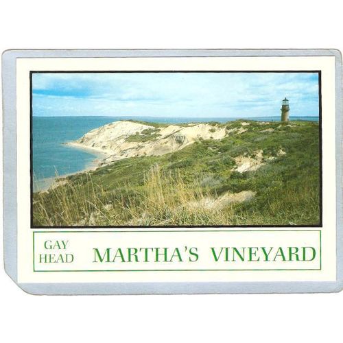 MA Martha's Vineyard Lighthouse Postcard Gay Head Light lighthouse_box1~550