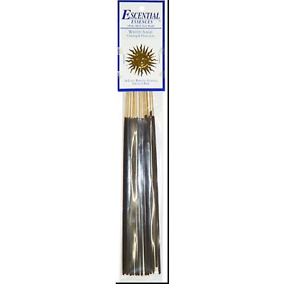 White Sage, Escential Essences Incense, 16 Long Burning Sticks