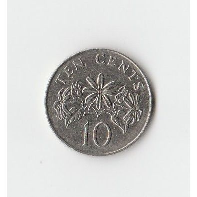 SINGAPORE COIN - 10 CENTS 1986/VF