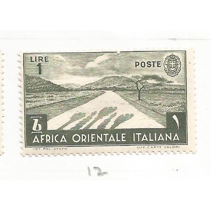 Italian East Africa 1938 1L Green, mint. SG12