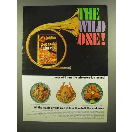 1965 Uncle Ben's Long Grain & Wild Rice Ad - Wild One
