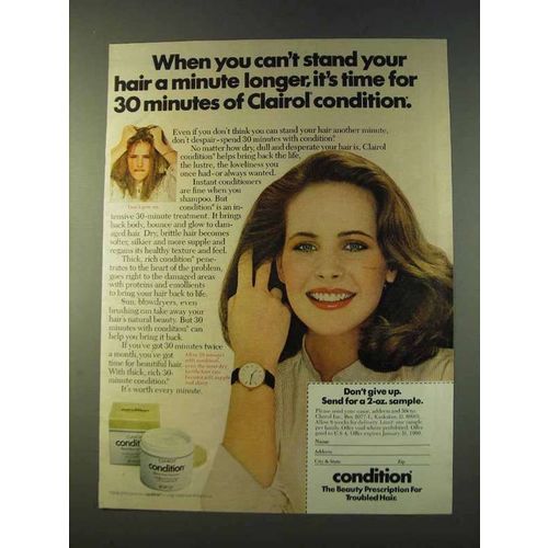 1979 Clairol Condition Ad - Can't Stand Your Hair