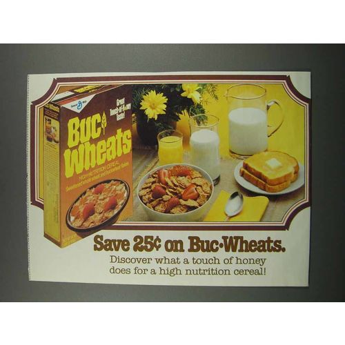 1983 General Mills Buc-Wheats Cereal Ad