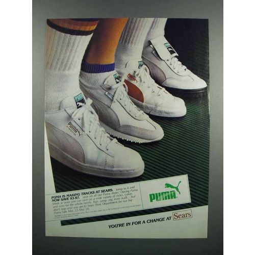 1983 Puma Shoes Ad - Making Tracks at Sears