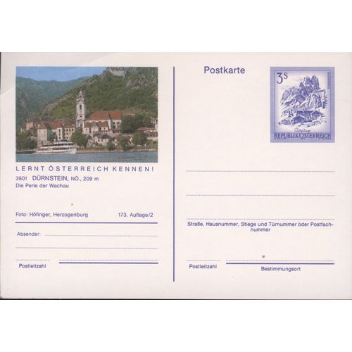 Austria unused - 3s pre-paid - Durnstein