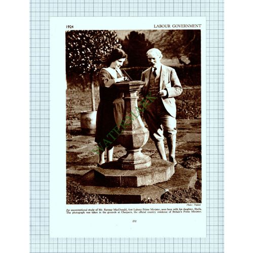 9182) Ramsay MacDonald Daughter Sheila Chequers - 1930s Cutting
