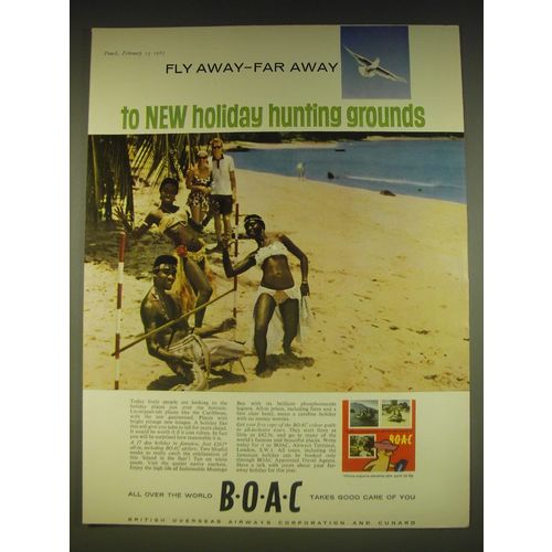 1963 BOAC British Overseas Airways Corporation Advertisement