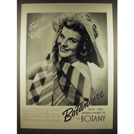 1941 Botany Botanaire Ties Ad - Feel the difference