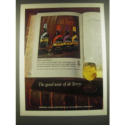 1965 de Terry Sherry Ad - The good taste of de Terry