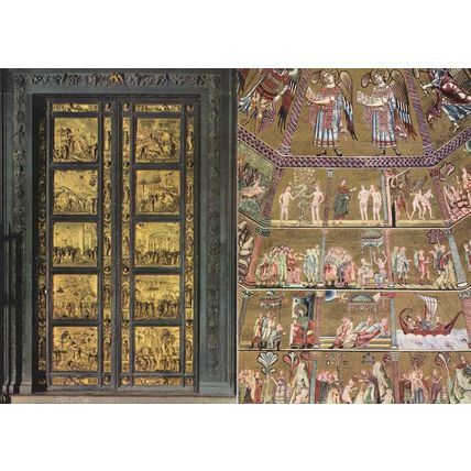 Giovanni Firenze Battistero The Doors Of Paradise 2x Italy Postcard s