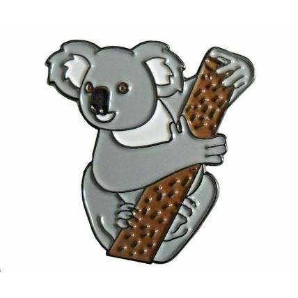 Koala Bear Australian Cute Marsupial Animal Metal Enamel Badge 25mm NEW