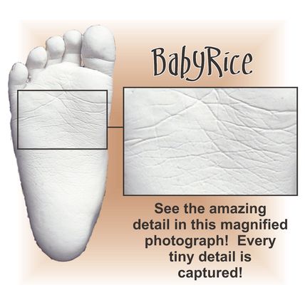 Baby boy gift 3D Casting Kit Cast Foot Handprint Blue Impressions Plaster Hands