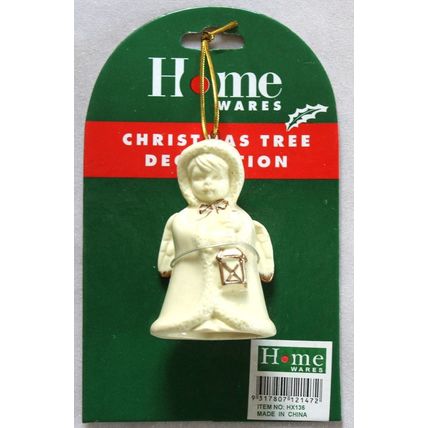 4 Different, Ceramic Angel Christmas Tree Decorations by Home Wares