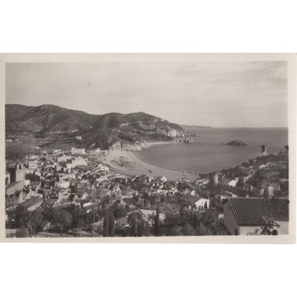 Tossa Spain Costa Brava Lossa Spanish Old RPC Postcard