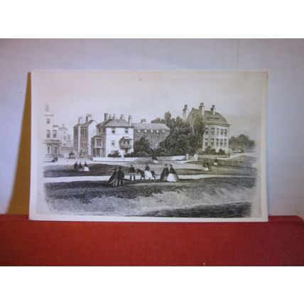 SURREY HOUSE SCHOOL c.1860, LITTLEHAMPTON, SUSSEX unused repro postcard =
