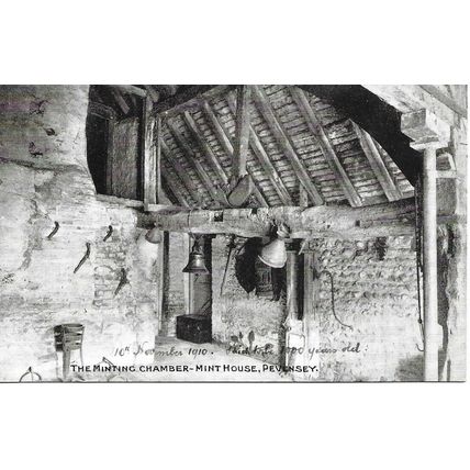 The Minting Chamber - Mint House - Pevensey - Sussex 1910 Postcard (HHH)